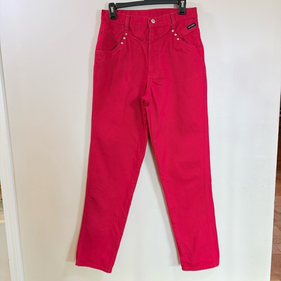 Rocky Mountain Denim - Rockies Red Rodeo Bareback High Rise Mom Jeans Women’s 31